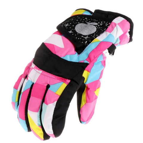 Children Winter Girls Boys Ski Skiing Bike Cycling Riding Warm Waterproof Windproof Winter Ski Gloves