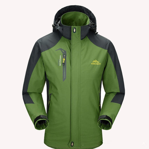 Men's Mountain Hooded Waterproof Ski Jacket Solid Windproof Rain lightweight Softshell Sportswear Snowboard Snow Jacket