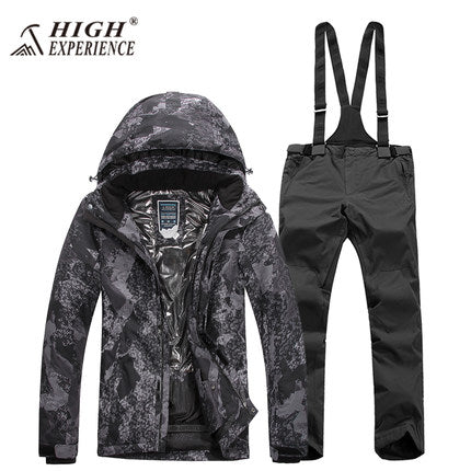 2018 Winter Ski Suits for Men Wintersport Snowboard Jacket Skiing Snow Pants Skiwear Veste Ski Homme Warm Waterproof -30 degrees