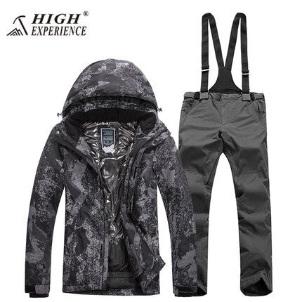 2018 Winter Ski Suits for Men Wintersport Snowboard Jacket Skiing Snow Pants Skiwear Veste Ski Homme Warm Waterproof -30 degrees