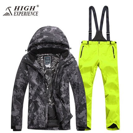 2018 Winter Ski Suits for Men Wintersport Snowboard Jacket Skiing Snow Pants Skiwear Veste Ski Homme Warm Waterproof -30 degrees