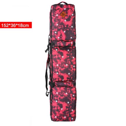 Unisex Ski Bag Double-board Snowboard Ski bag 152CM 165CM Large Capacity Waterproof Wearable Skiing Bags Ski Equipment 2018