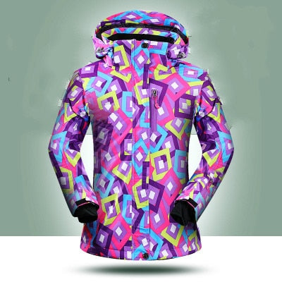 SUPER SALE Women's Ski Jackets Waterproof Breathable Women Ski Coat Winter Thick Warm Outdoor Mountaineering Thermal Skiing Gear