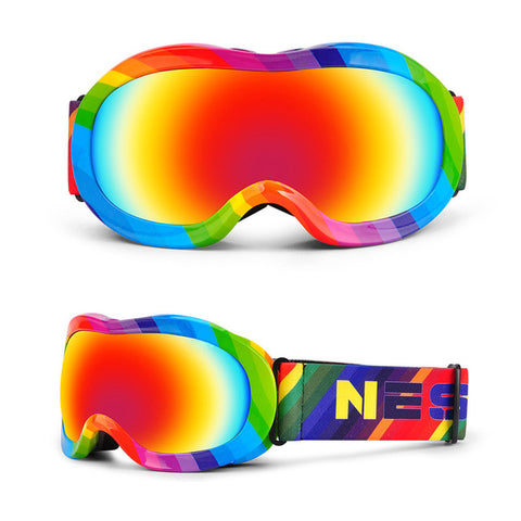 Onedoyee Professional Children Snowboard Goggles Kids Ski Goggles Skiing Glasses Eyewear Anti-fog Snow Glasses for 3-13 years