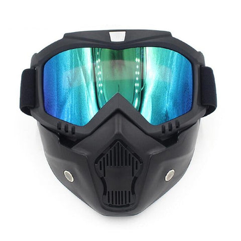 Sale Men Women Ski Snowboard Mask Winter Snowmobile Skiing Goggles Windproof Skiing Glass Motocross Sunglasses with Mouth Filter