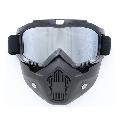 Sale Men Women Ski Snowboard Mask Winter Snowmobile Skiing Goggles Windproof Skiing Glass Motocross Sunglasses with Mouth Filter