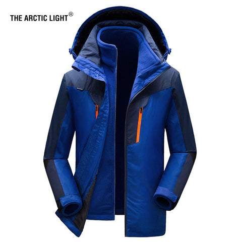 THE ARCTIC LIGHT Women Men Winter Warm Ski Jacket M-5XL Size Windproof Sports Coat High Quality Snow Jacket Hiking Camping