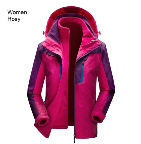 THE ARCTIC LIGHT Women Men Winter Warm Ski Jacket M-5XL Size Windproof Sports Coat High Quality Snow Jacket Hiking Camping