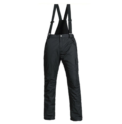 New Outdoor Sports Fleece Men Ski Pants Suspenders Windproof Waterproof Warm Thicken Winter Snow Snowboard Trousers