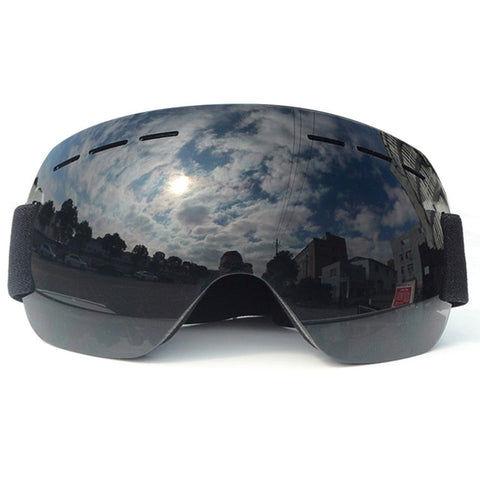 Outdoor Sports UV400 Skiing Goggles Double Layers Anti-fog Big Vision Mask Glasses Snow Snowboard Goggles for  Men Women