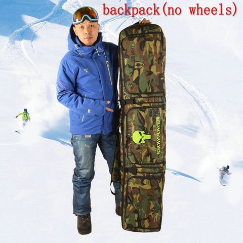 2019 New Snowboard Bags 146cm 156cm 166cm Adult Ski Bags Backpack Single Shoulder Bag With Wheels Snowboard Bags