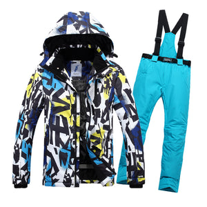 Winter Ski Suit Men Snow Skiing Male Clothes Set Outdoor Thermal Waterproof Jacket For Men Ski Suit Set Men Snowboard Jacket