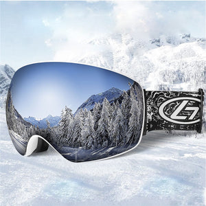 Ski Goggles Double Layers UV400 Anti-fog Big Ski Mask Glasses Skiing Men Women Snow Snowboard Goggles