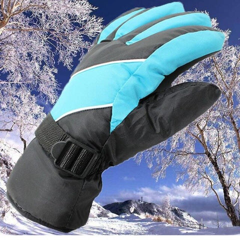 Men Women Windproof waterproof Warm Cycling Ski Snow Snowmobile snowboard Full Finger Skiing Gloves